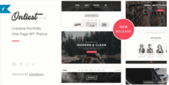 Onliest - Creative Portfolio One Page WP Theme 1.1