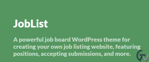 Theme Junkie Joblist WordPress Theme