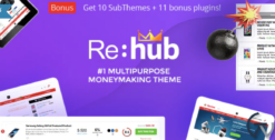 REHub - Price Comparison, Affiliate Marketing, Multi Vendor Store, Community Theme 19.7.5