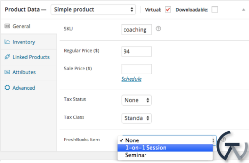WooCommerce FreshBooks