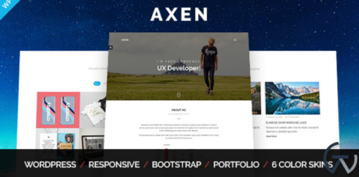 Axen Personal Portfolio WordPress Theme