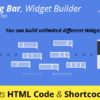 Top Sliding Bar WordPress Widgets