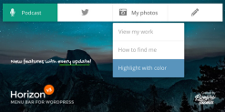 Horizon: Menubar for WordPress 3.2