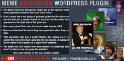 Meme Generator WordPress Plugin 1.0