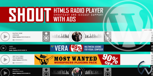 SHOUT HTML5 Radio Player With Ads WP Plugin