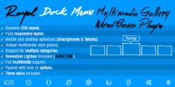 Royal Dock Menu Multimedia Slider Wordpress Plugin