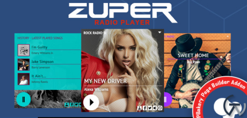 Zuper Radio Player for WPBakery Page Builder