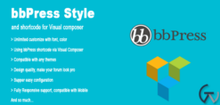 bbPress Style & Shortcode for Visual Composer 1.2