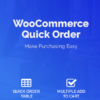 WooCommerce Quick Order