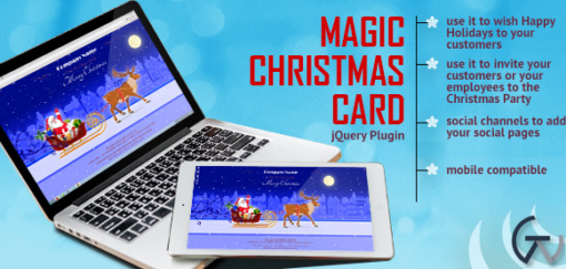 Magic Christmas Card With Animation WP Plugin