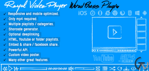 Royal Video Player Wordpress Plugin