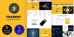 Tradent Cryptocurrency - Bitcoin, Crypto Theme 2.8