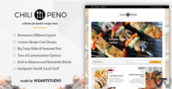 Chilipeno - Recipe & Food WordPress Theme