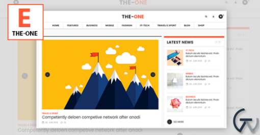 The One News Magazine Blog Responsive WordPress
