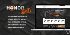 Honor - Shooting Club & Weapon Store WP Theme