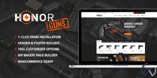 Honor Shooting Club Weapon Store WP Theme