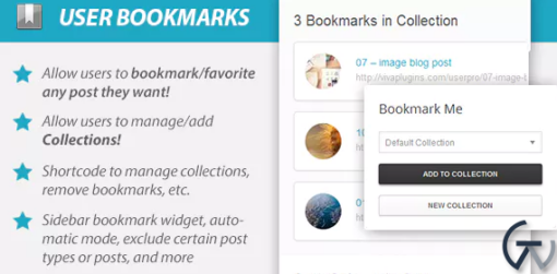 UserPro WordPress User Bookmarks Add on