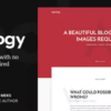Typology Text Based Minimal WordPress Blog Theme