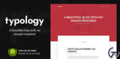 Typology – Text Based Minimal WordPress Blog Theme 1.7.6