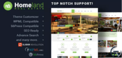 Homeland – Responsive Real Estate Theme for WordPress 3.3.1(m)