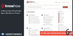 KnowHow – A Knowledge Base WordPress Theme 1.1.16