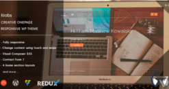 Krobs – Personal Onepage Responsive WP Theme 2.0