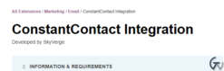 ConstantContact Integration for WooCommerce 1.12.0
