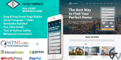 Realtyspace Real estate WordPress Theme