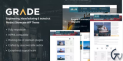 Grade - Engineering, Manufacturing & Industrial Product Showcase WP Theme 1.0.5