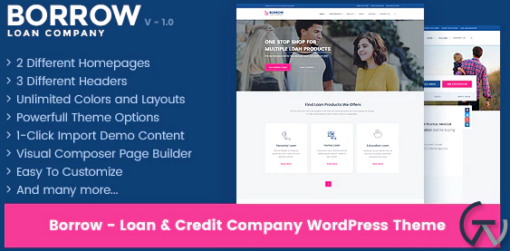 Borrow Loan Company Responsive WordPress Theme