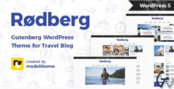 Rodberg - Travel Blog WordPress Theme Gutenberg Compatible 1.6