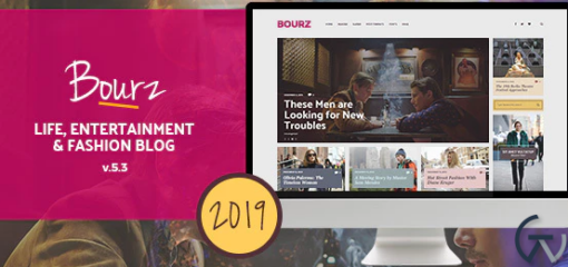 Bourz Life Entertainment Fashion Blog Theme