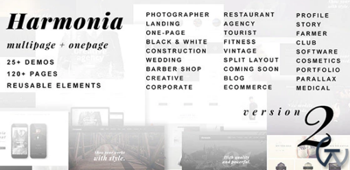 Harmonia Creative Multi Purpose WordPress Theme