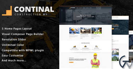 Continal Construction Business WordPress Theme