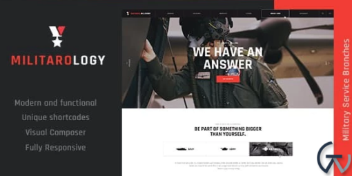 Militarology Military Service WordPress Theme
