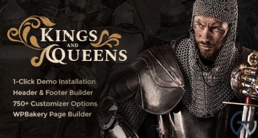 Kings Queens Historical Reenactment WordPress Theme