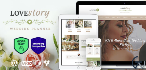 Love Story A Beautiful Wedding and Event Planner WordPress Theme