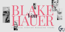 Blake von Hauer - Editorial Fashion Magazine Theme 5.1