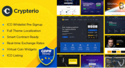 Crypterio - ICO Landing Page and Cryptocurrency WordPress Theme 2.4.9