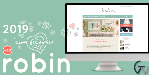 Robin Cute Colorful Blog Theme