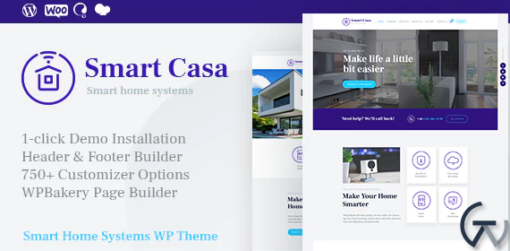 Smart Casa Home Automation Technologies WordPress Theme