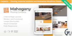 Mahogany | Flooring Company WordPress Theme 1.1