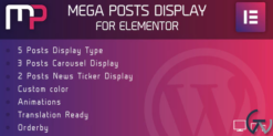 Mega Posts Display for Elementor Wordpress Plugin 1.0