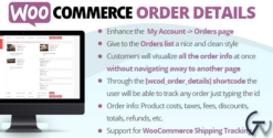 WooCommerce Order Details 3.1