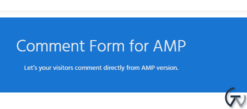 Comment Form for AMP 2.7.15