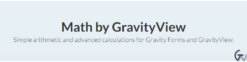 Math by GravityView 2.7.1