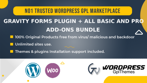 Gravity Forms Plugin + All Basic and Pro Add-Ons Bundle
