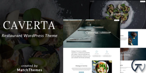 Caverta Fine Dining Restaurant WordPress Theme