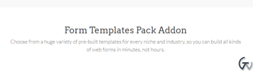 WPForms Form Templates Pack Addon