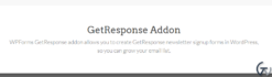 WPForms GetResponse Addon 1.6.0